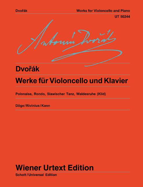 Dvork: Works for Cello and Piano published by Wiener Urtext